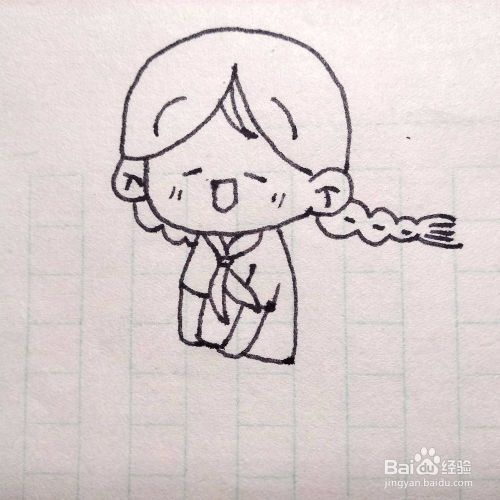 怎么画一个坐在纸飞机上的可爱小女孩卡通简笔画