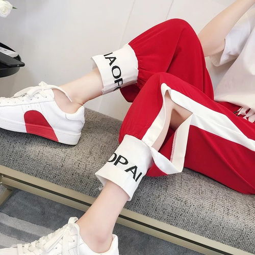 韩版宽松运动套装女短袖哈伦裤时尚两件套夏季卡通学生跑步休闲服