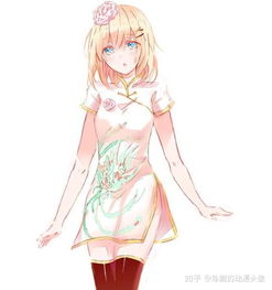 动漫手绘头像活泼动人的美少女,对未来充满了希望