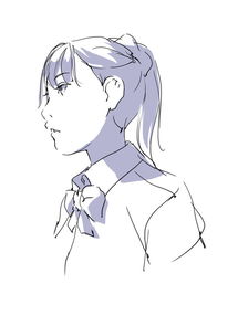 日系插画人物眼睛不同角度的画法