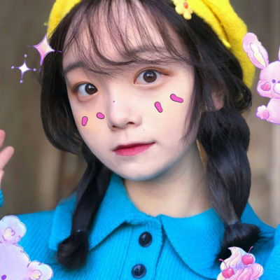 三人闺蜜头像清新三张可爱萌的小仙女