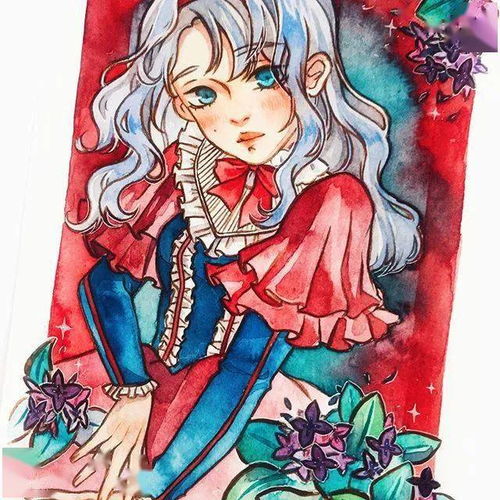 水彩画入门梦幻少女心画风手绘动漫壁纸头像