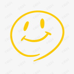 黄色线条笑脸素材图片免费下载千库网