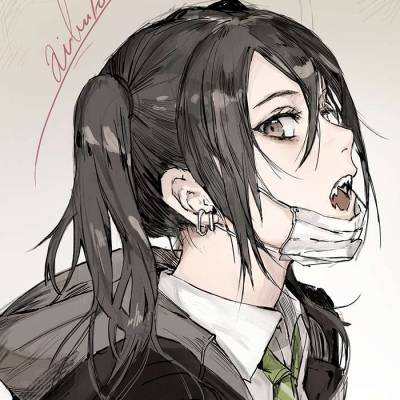 动漫女头高冷傲娇侧脸冷艳个性头像彰显气质范