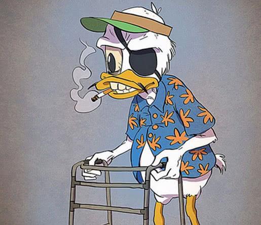 当童年动漫人物老去,葫芦爷很社会,而看到他后90后潸然泪下