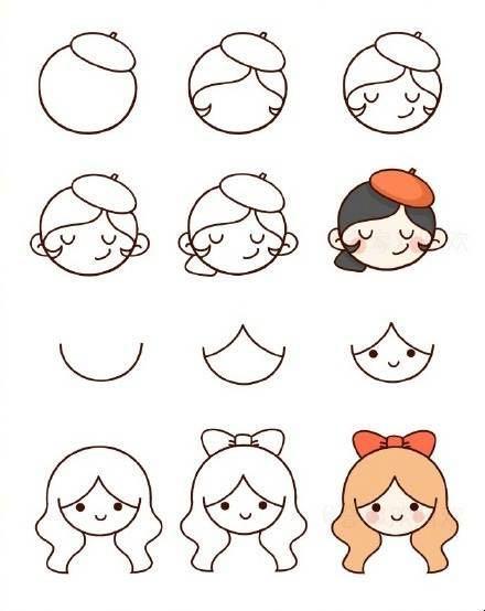 一波很可爱的简笔画小人儿,孩子喜欢