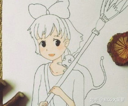 易cg手绘漫画人物教程教你画一个小魔女
