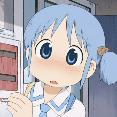 蓝色系动漫女生头