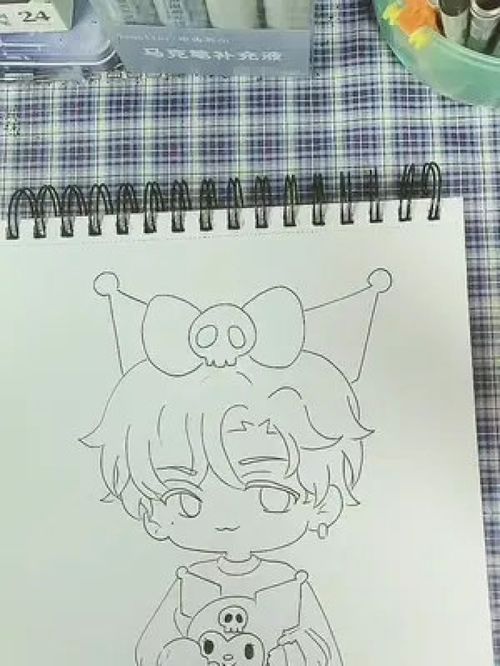 谁的男朋友插画二次元动漫人物绘画