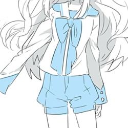蓝色系二次元动漫