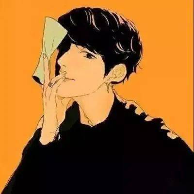 帅气个性男生手绘头像