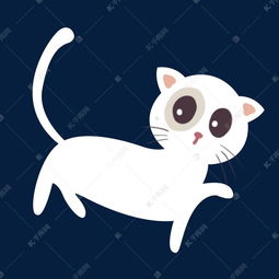 可爱萌宠卡通猫咪白色手绘插画psd素材图片免费下载高清psd千库网图片编号11121071