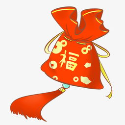 卡通手绘新年福袋插画图片素材其他格式下载动漫人物大全