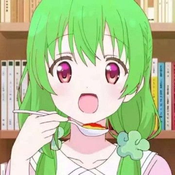 二次元绿色头发少女头像原谅绿动漫头像