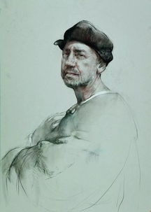 他的素描堪称一绝,被誉为俄罗斯素描双绝之一