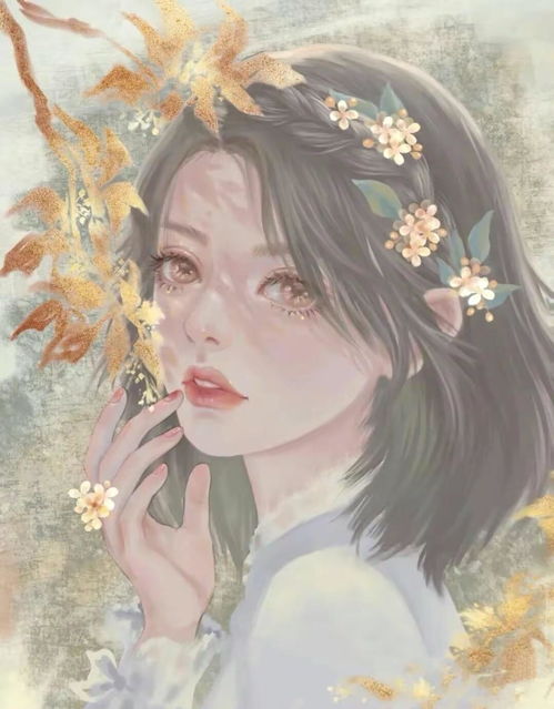 好看唯美小清新插画女生动漫头像