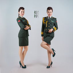 松梓客片军装美女