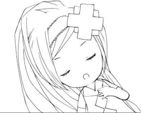 谁能帮我找一个可爱一点的卡通素描头像