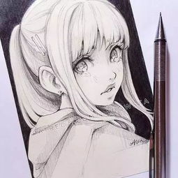 90后美女的小清新动漫手绘,不能错过