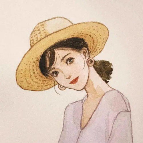 超美的女生头像,手绘头像