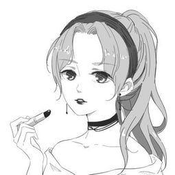 动漫简约女头可爱呆萌简单韩系女头