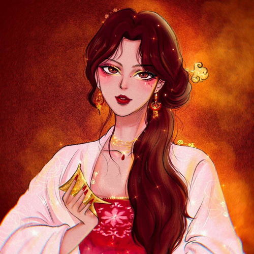 手绘头像仙气高清女头