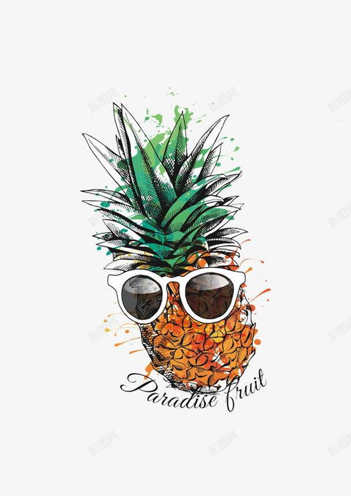 戴墨镜的菠萝设计图片免费下载页面网页平面电商创意素材卡通墨镜素材