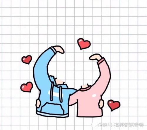 ins.最近超火的情侣婚纱卡通头像抠图素材做最甜的崽