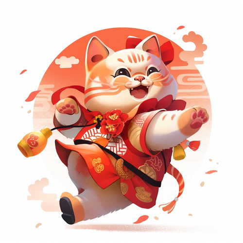简约卡通可爱喜庆招财猫素材图片海报设计下载请至来源处