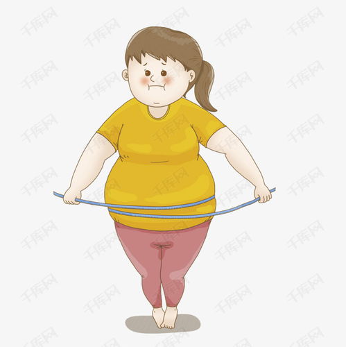 卡通减肥的女孩免抠图素材图片免费下载高清png千库网图片编号9482176