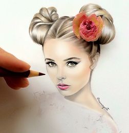 彩色铅笔肖像插画欣赏丨bos博思游戏动漫教育