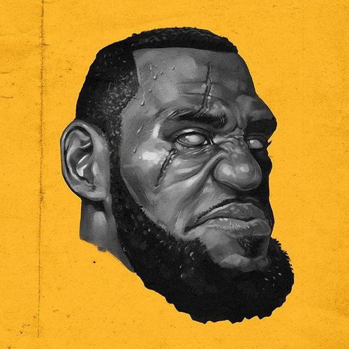 组图国外网友制作的一组nba球星炫酷漫画头像,你喜欢吗