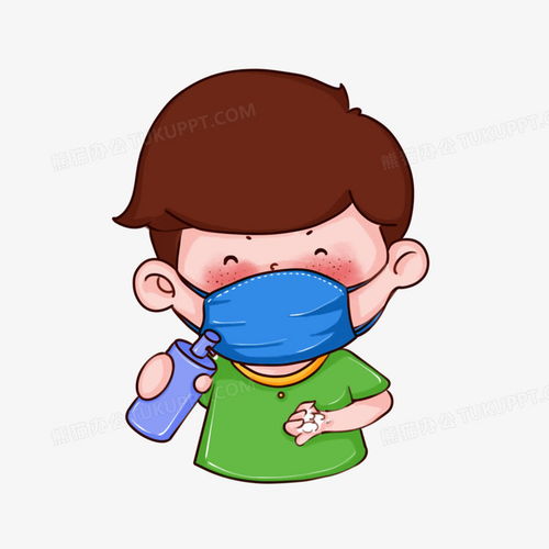 q版勤消毒洗手的男孩插画元素png图片素材免费下载元素png26002600像素