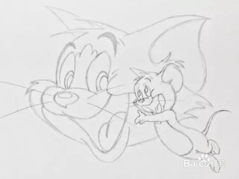 如何教孩子2分钟快速画猫和老鼠
