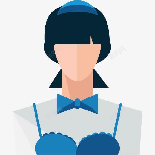 服务员图标创意素材头像图标