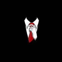 动漫红色领带男头像卡通微信头像图片大全