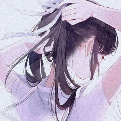 动漫女女头世间的温柔皆如云朵和你