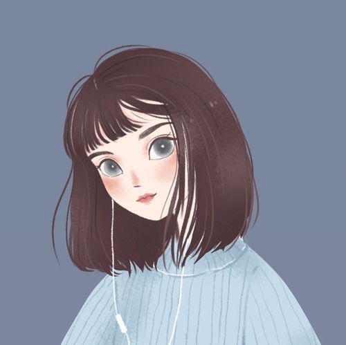 头像动漫插画另类独特少女哇
