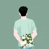 优质手绘恋人一男一女头像