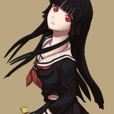 地狱少女阎魔爱头像暗黑唯美地狱少女恐怖头像