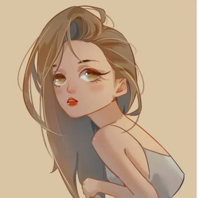 动漫女生清新手绘头像