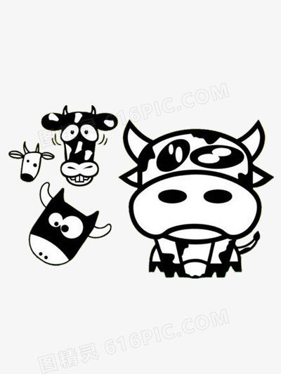牛的漫画图片免费下载png素材编号1xri06kyj图精灵