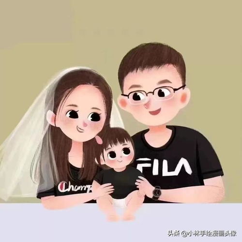 十一月你好,超级喜欢的卡通亲子微信头像,小巧又迷人