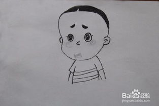 卡通人物大头儿子的画法