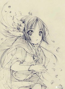 如何学素描漫画素描二次元美少女