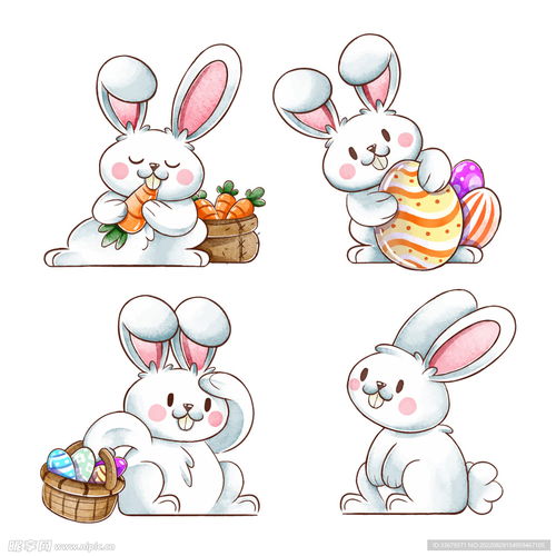 卡通兔子动物设计图卡通设计