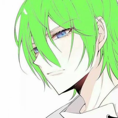绿色系动漫男生头像