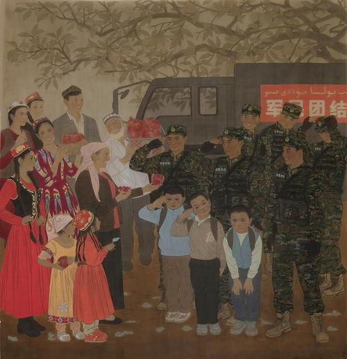 武警部队举办忠诚向党奋斗强军美术书法作品展