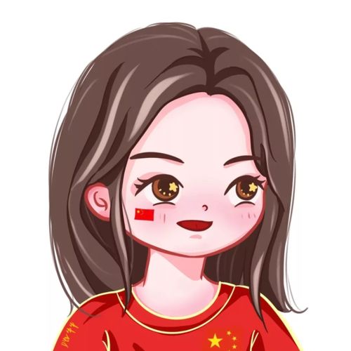 奥运健将手绘奥运健将头像情侣头像