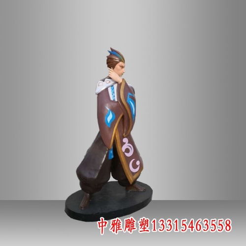 玻璃钢电影动漫游戏人物雕塑廊坊玻璃钢游戏人物雕塑制作厂家中雅雕塑